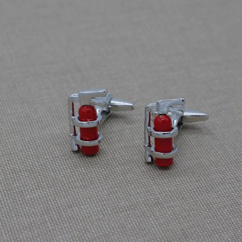 Fire Extinguisher Cufflinks