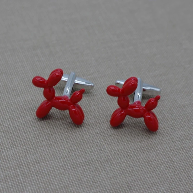 Red Balloon dog Cufflinks