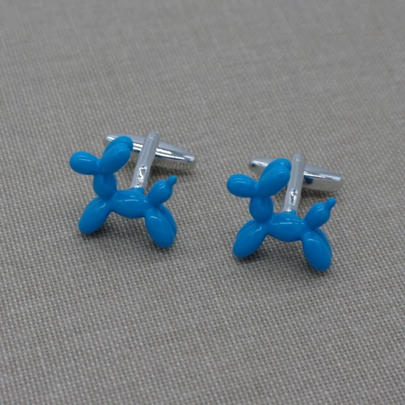 Light Blue Balloon dog Cufflinks