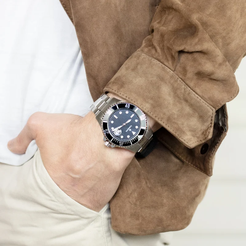 Reloj Casanova Classic de Acero con Correa de Piel