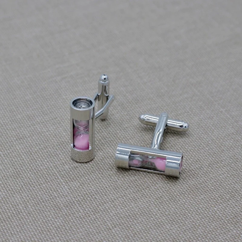 Pink Sand Clock Cufflinks