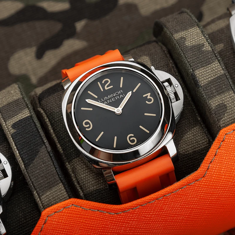 24mm Orange Rubber Strap
