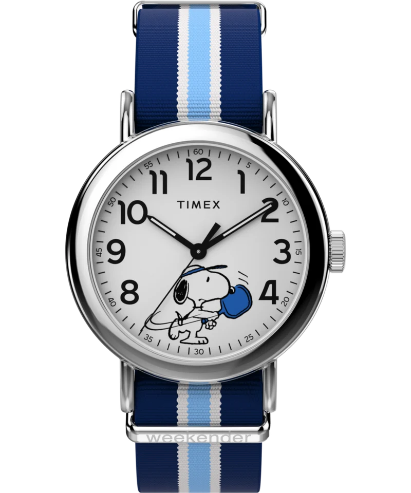 Peanuts® x Timex Weekender Pickleball 37mm Fabric Strap Watch