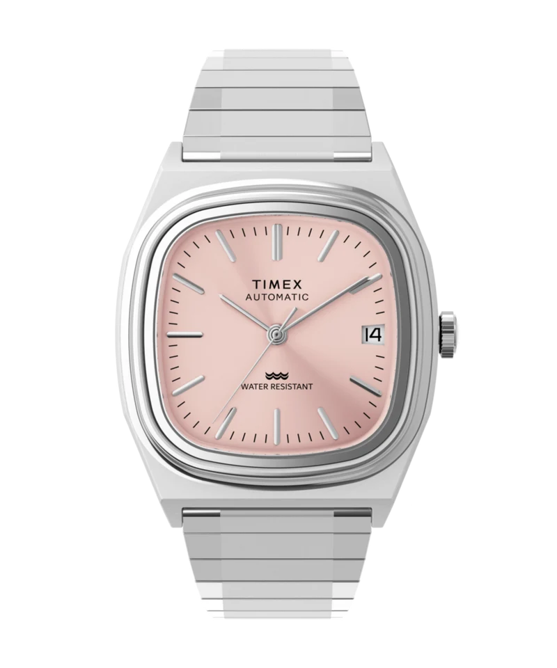 Timex® Automatic 1983 E Line 34mm Stainless Steel Expansion Band Watch