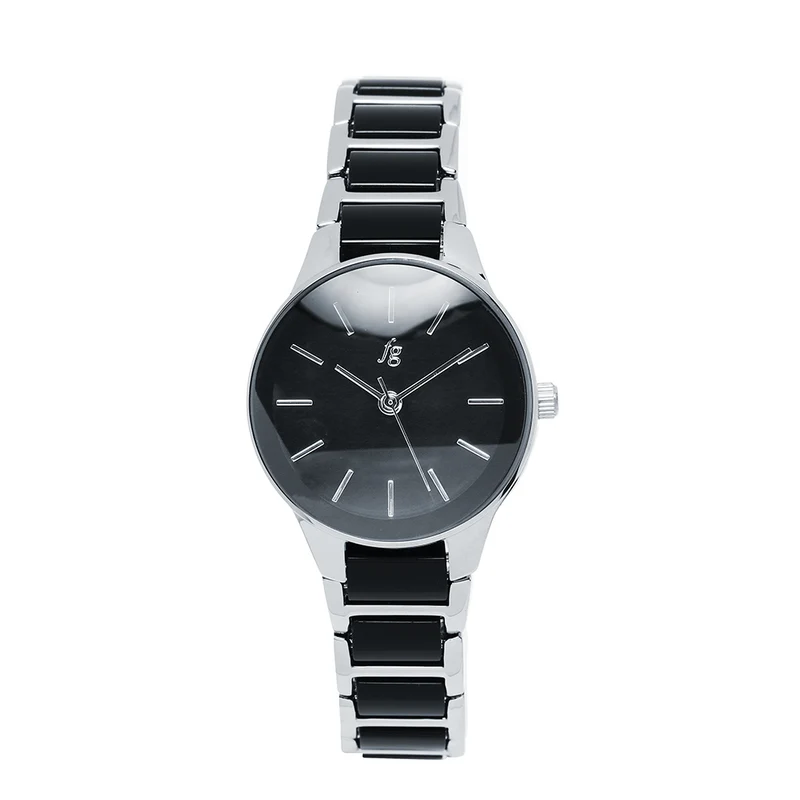 Reloj FG Barcelona Cros Negro con Correa Efecto Mármol
