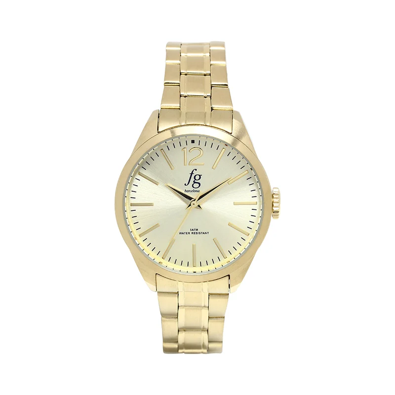 Reloj FG Classic con Correa de Acero Dorado