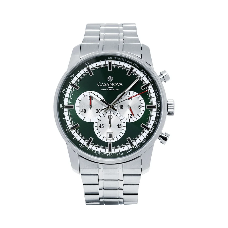 Reloj Casanova Chrono con Correa de Acero Inoxidable