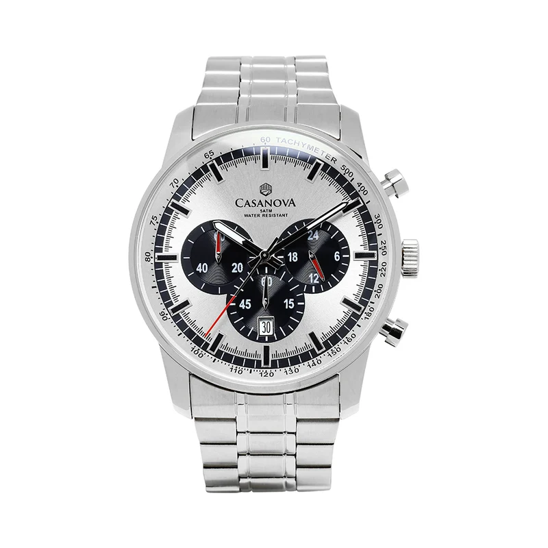 Reloj Casanova Chrono Cronógrafo con Correa de Acero