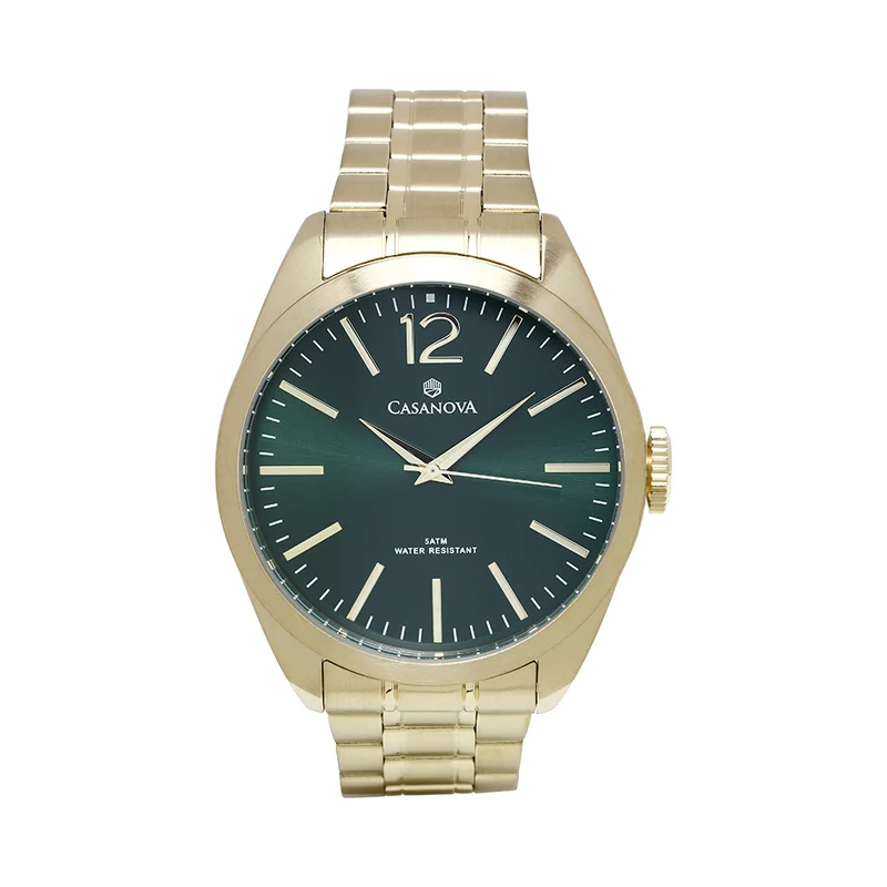 Reloj Hombre Casanova Classic con Correa de Acero Dorado