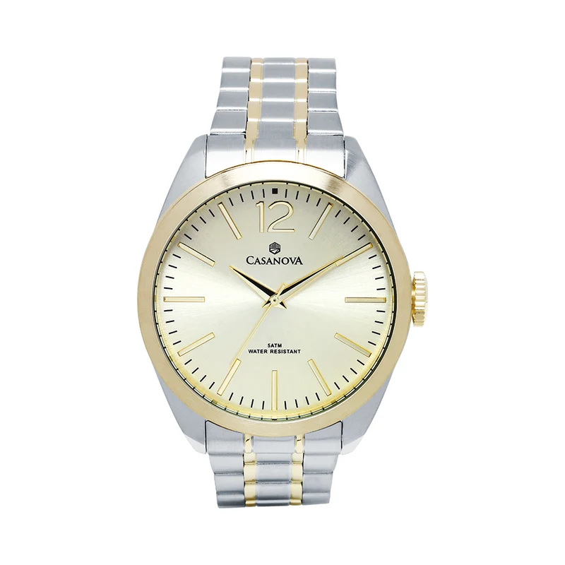 Reloj Hombre Casanova Classic con Correa Bicolor de Acero