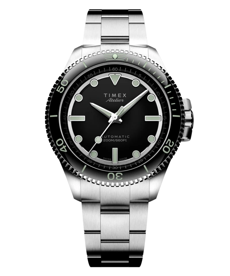 Timex Atelier Marine M1a 41mm Swiss Made Automatic Stainless Steel Bracelet