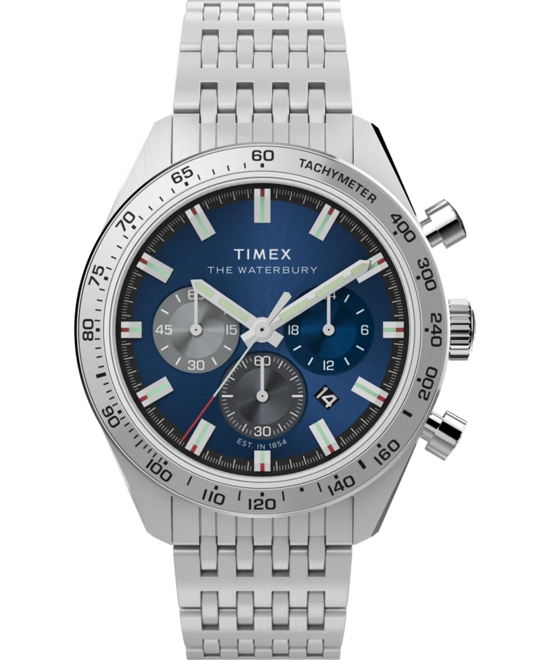 Waterbury Traditional Chronograph 41mm Stainless Steel Bracelet Watch