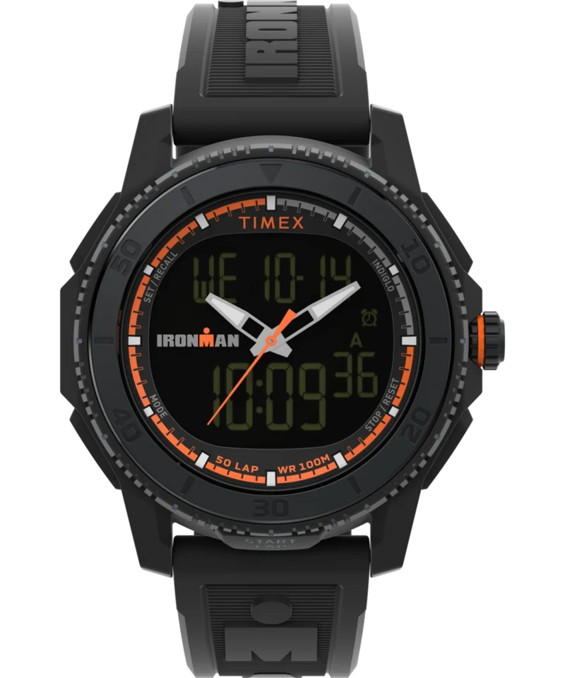 TIMEX® IRONMAN® Adrenaline Ana-digi 46.5mm PU Strap Watch