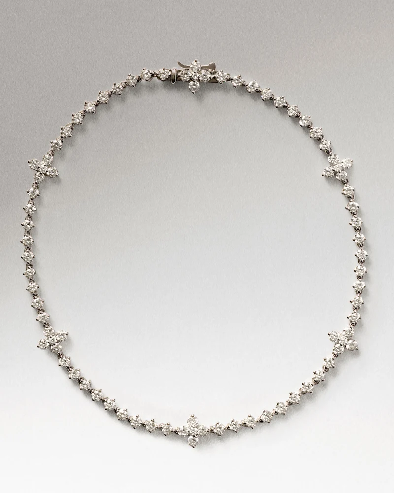 Diamonds and White Gold Maggie Cascade Bracelet