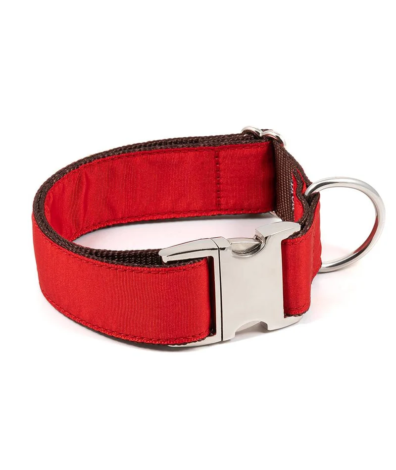 Collar para perro Solid Red