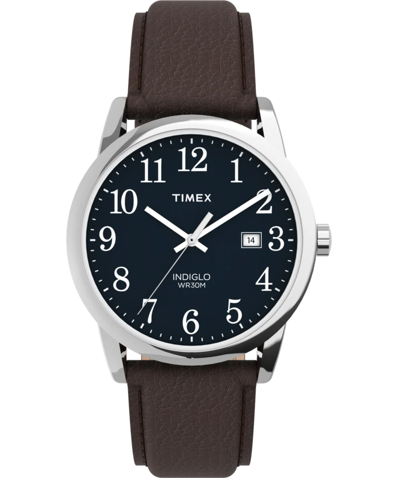 Easy Reader 38mm Leather Strap Watch