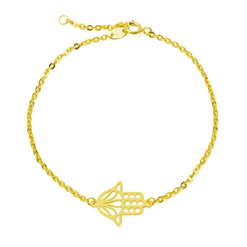 Pulsera Mano de Fátima de Oro de 9 Quilates
