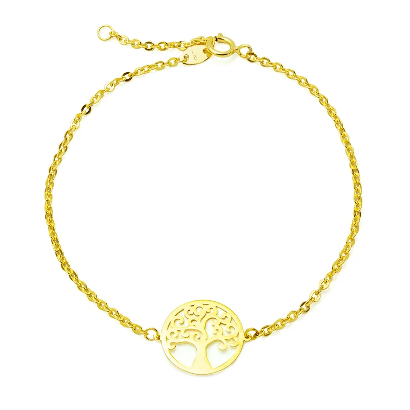 Pulsera Árbol de la Vida de Oro de 9 Quilates