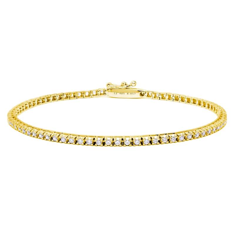 Pulsera Rivière de Oro de 18 Quilates con Diamantes