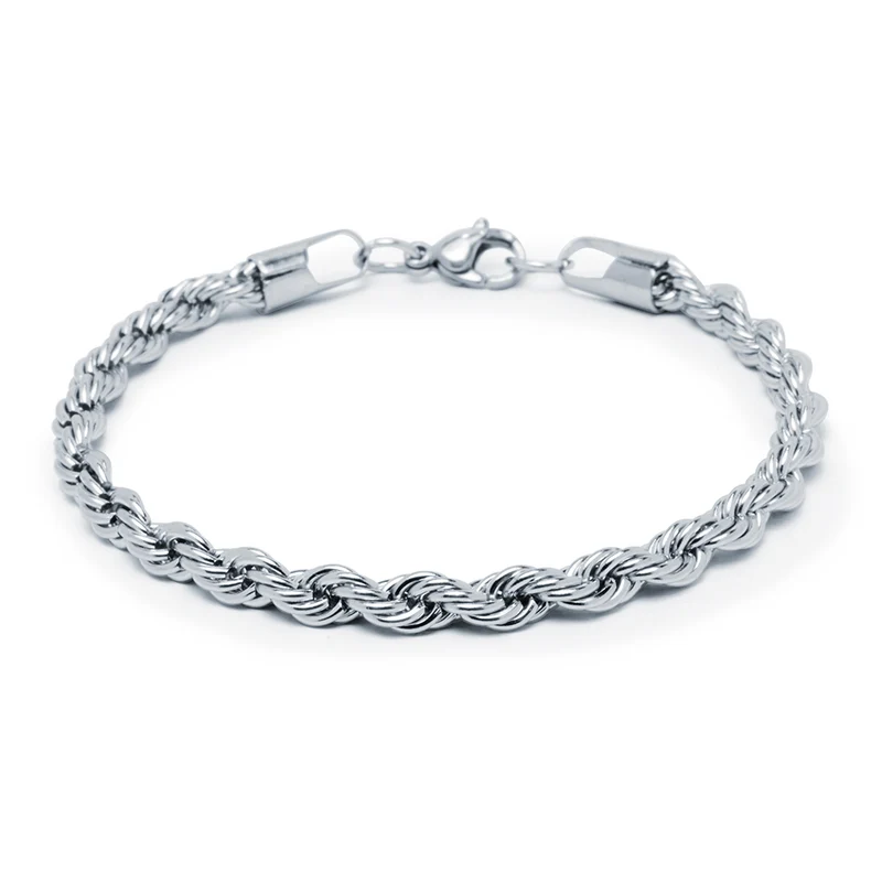 Pulsera Cordón de Acero Inoxidable