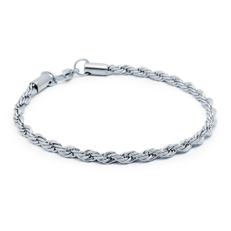 Pulsera Cordón de Acero Inoxidable