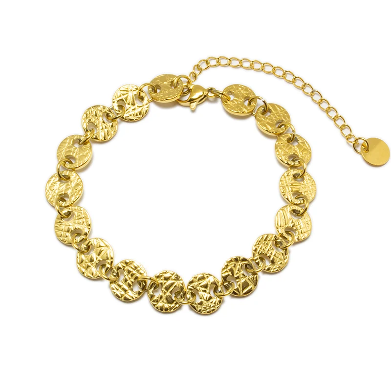 Pulsera de Círculos de Acero Inoxidable