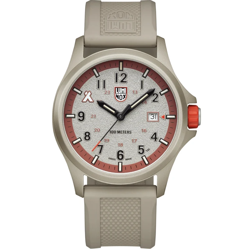 Luminox Bear Grylls Survival 43mm Brown Dial Rubber Mens Quartz Watch XB.3717