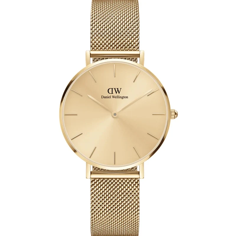 Daniel Wellington Petite 32mm Gold Dial Steel Ladies Quartz Watch DW00100474