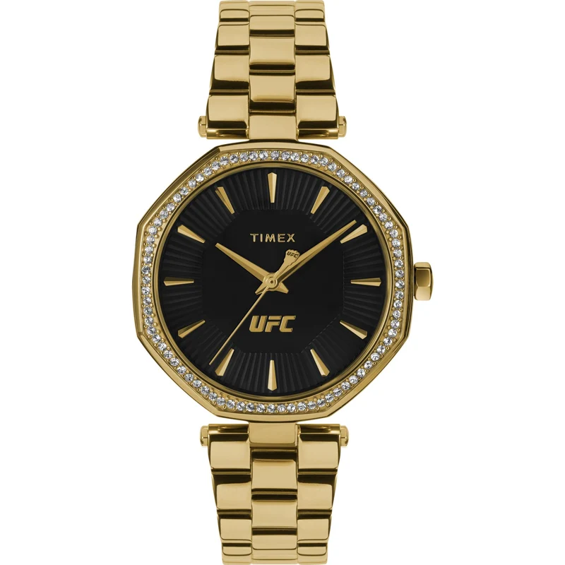 Timex UFC 36mm Black Dial Steel Ladies Quartz Watch TW2V83100