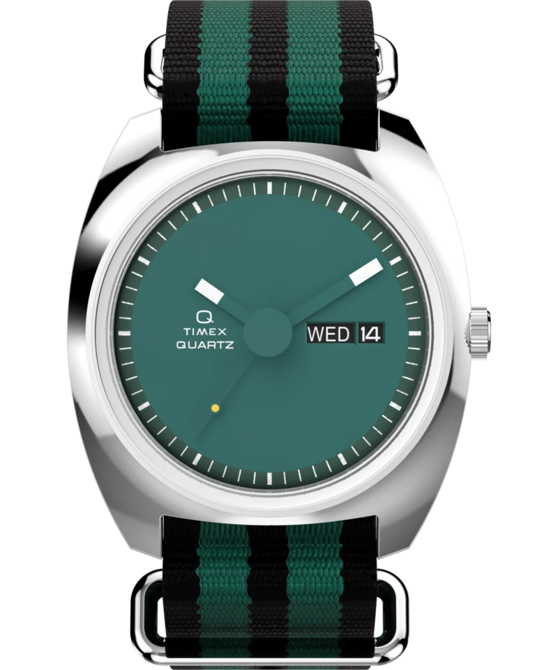 Q Timex® 1975 Enigma 37mm Fabric Strap Watch