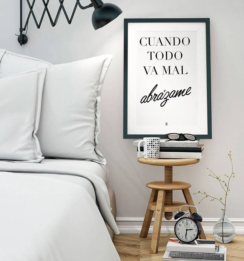 Lámina decorativa Cuando todo va mal abrázame