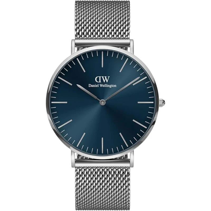 Daniel Wellington Classic 40mm Blue Dial Steel Mens Quartz Watch DW00100628