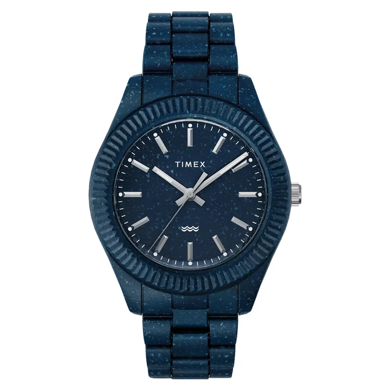 Timex Legacy 42mm Blue Dial Resin Mens Quartz Watch TW2V37400