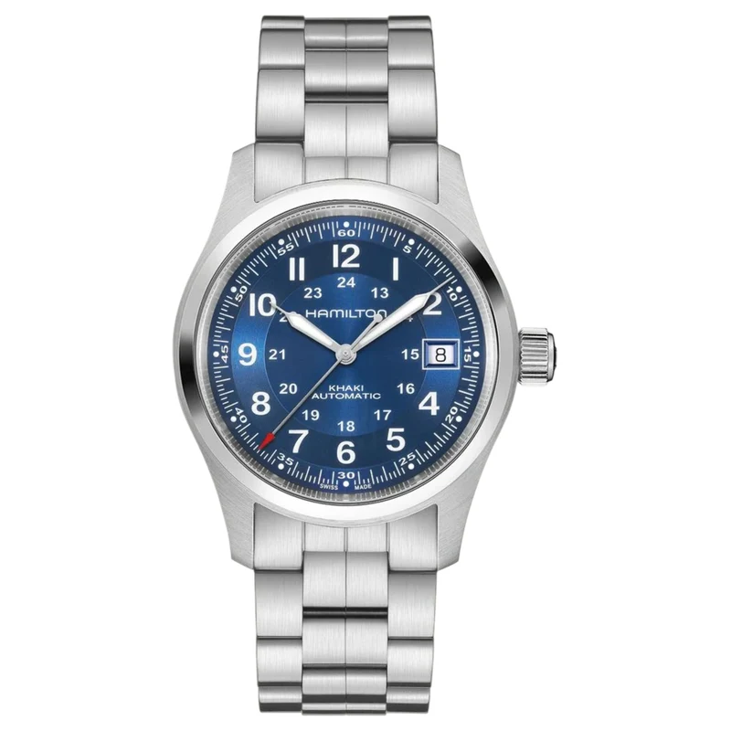 Hamilton Khaki Field 38mm Blue Dial Steel Mens Automatic Watch H70455140