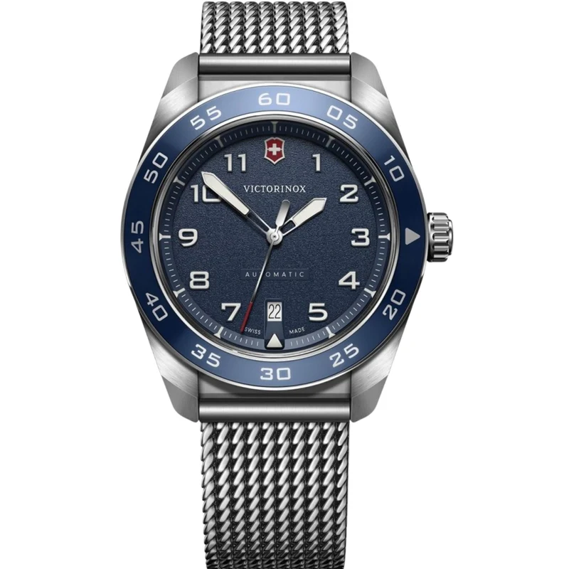 Victorinox Swiss Army 42mm Blue Dial Steel Mens Automatic Watch 242045