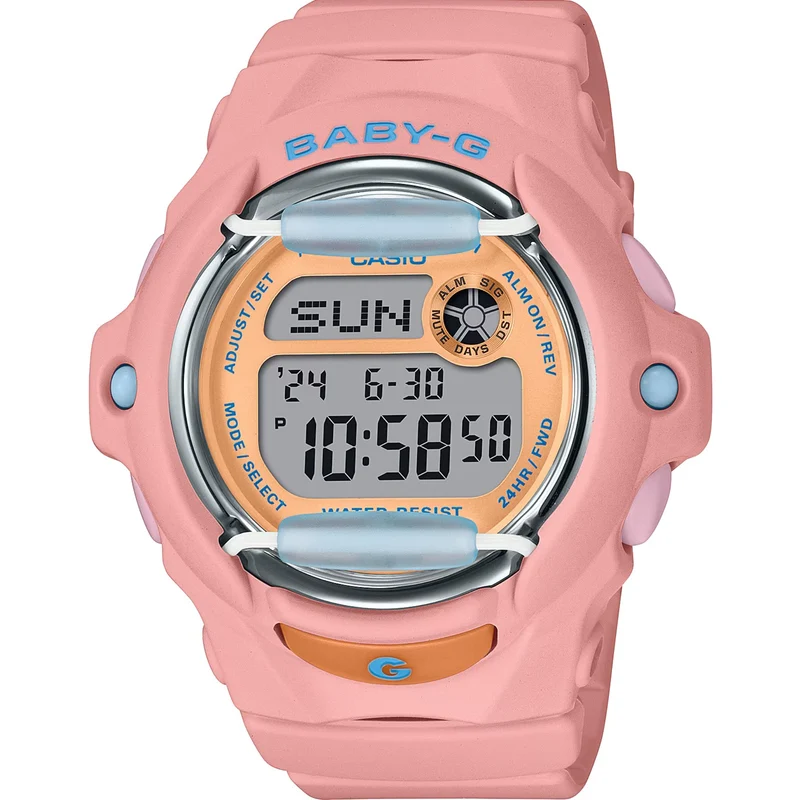 Casio Baby-G 'Playful Beach' 43mm Digital Resin Ladies Quartz Watch BG-169PB-4ER