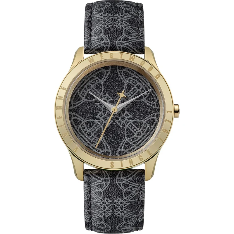 Vivienne Westwood Berkeley Black Dial Leather Strap Women's Watch VV268GDBK