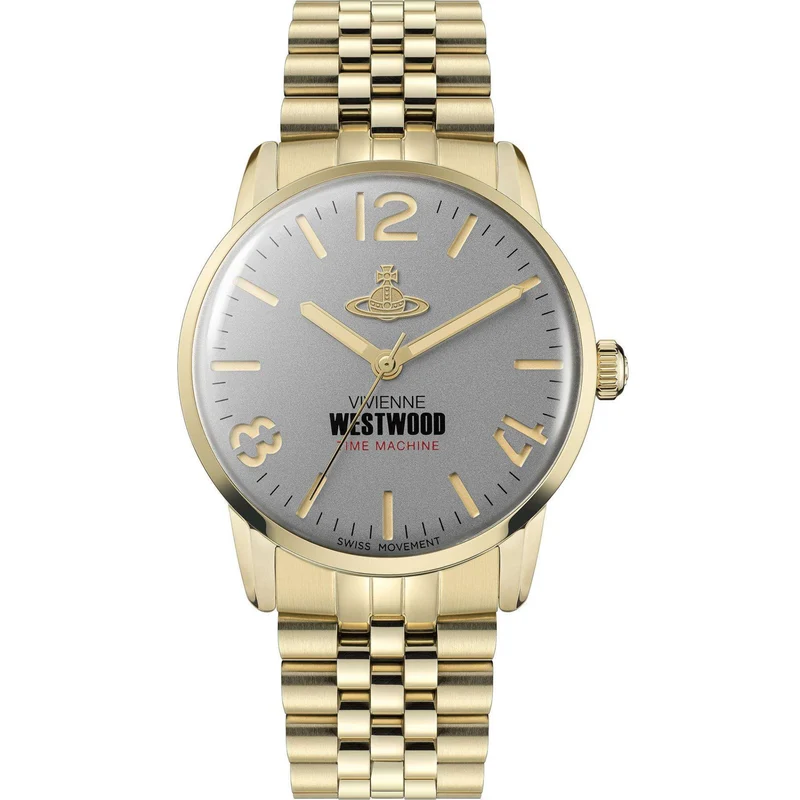 Vivienne Westwood Cadogan Grey Dial Stainless Steel Bracelet Men's Watch VV276CGGD