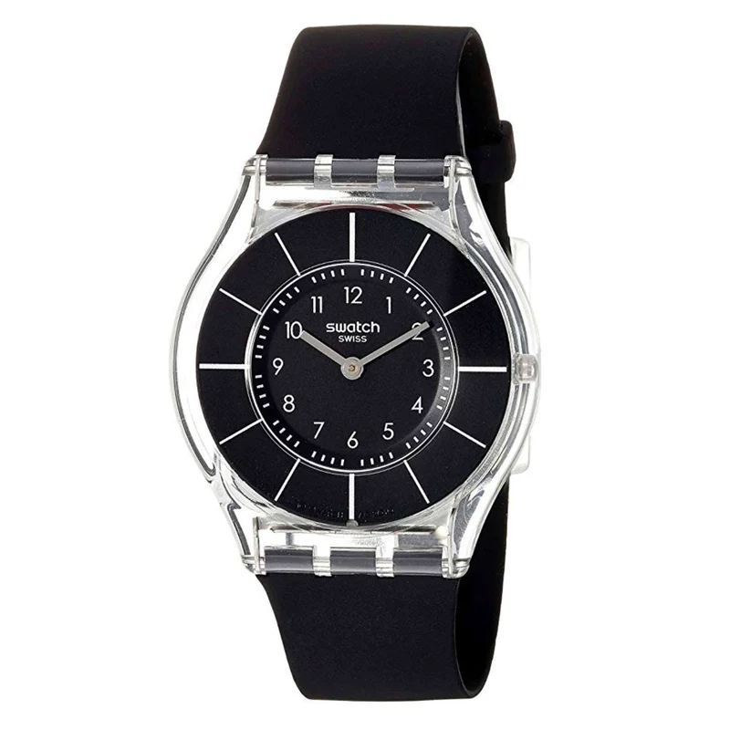 Swatch Black Classiness Case Black Dial Watch SS08K103