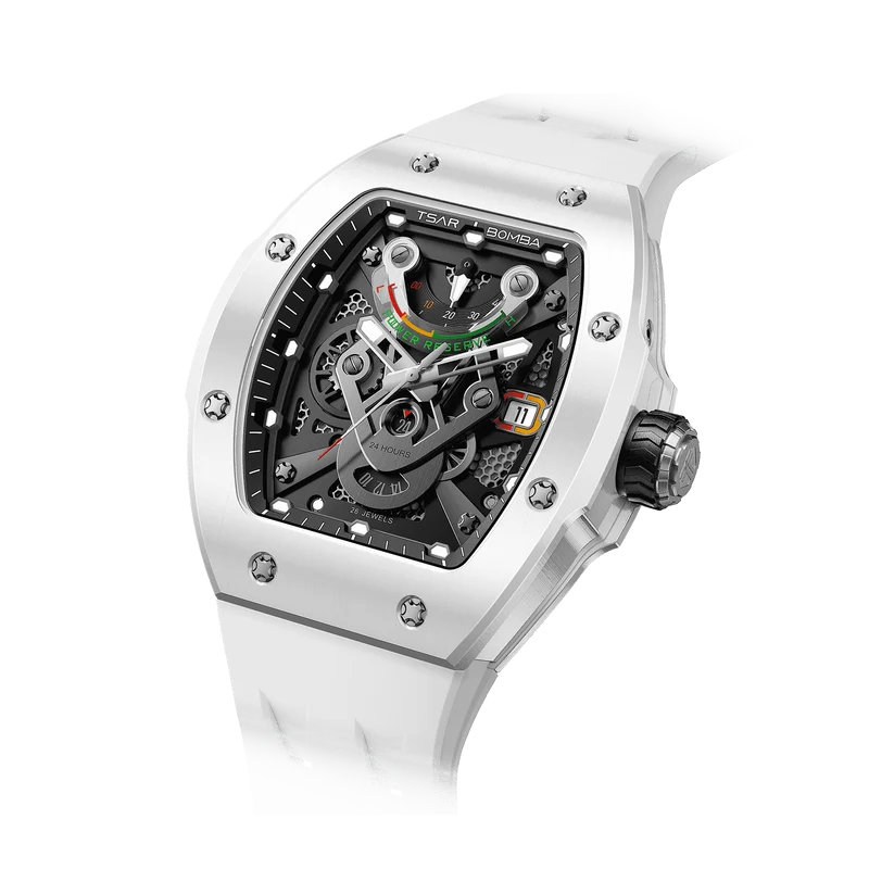 Official TSAR BOMBA TB8226C Full Ceramic Automatic Skeleton Watch – Sapphire Crystal
