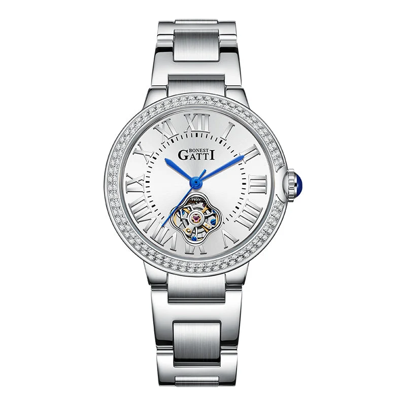 BONEST GATTI BG3006 Ladies Skeleton Automatic Watch – Sapphire Crystal
