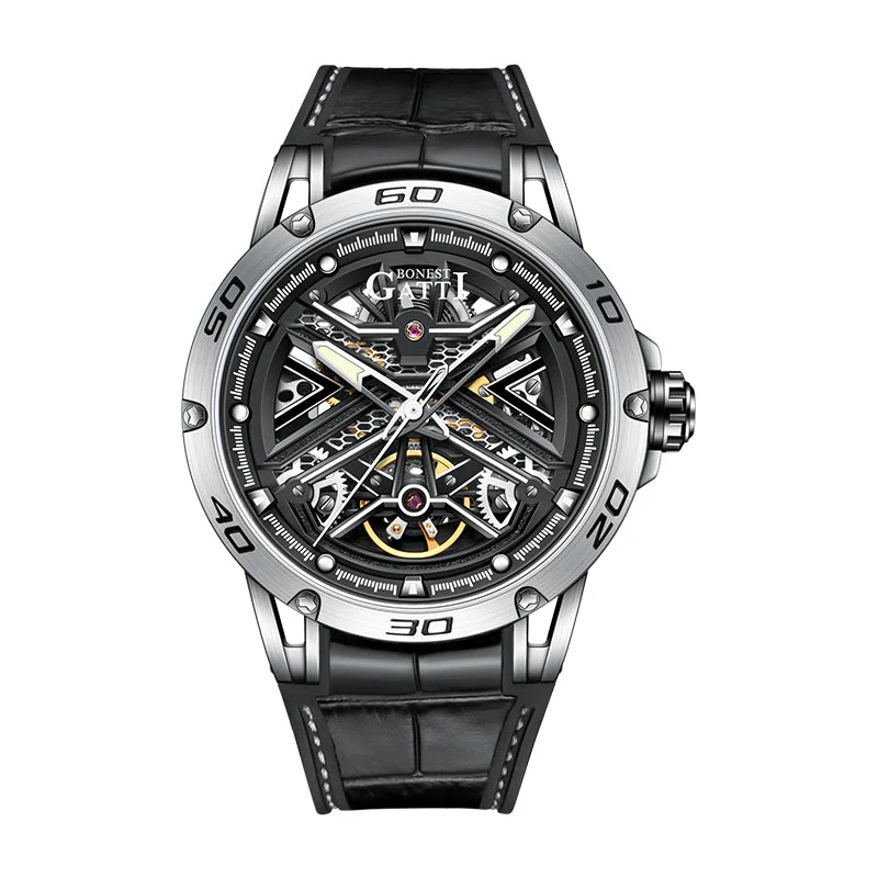 BONEST GATTI BG4601 Skeleton Automatic Sports Watch – Citizen Movement