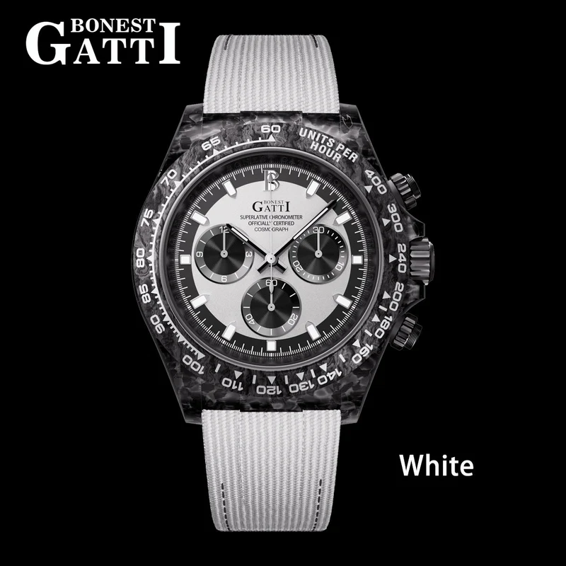Bonest Gatti BG9010 Carbon Fibre Automatic Chronograph – Sport-Precision Craft