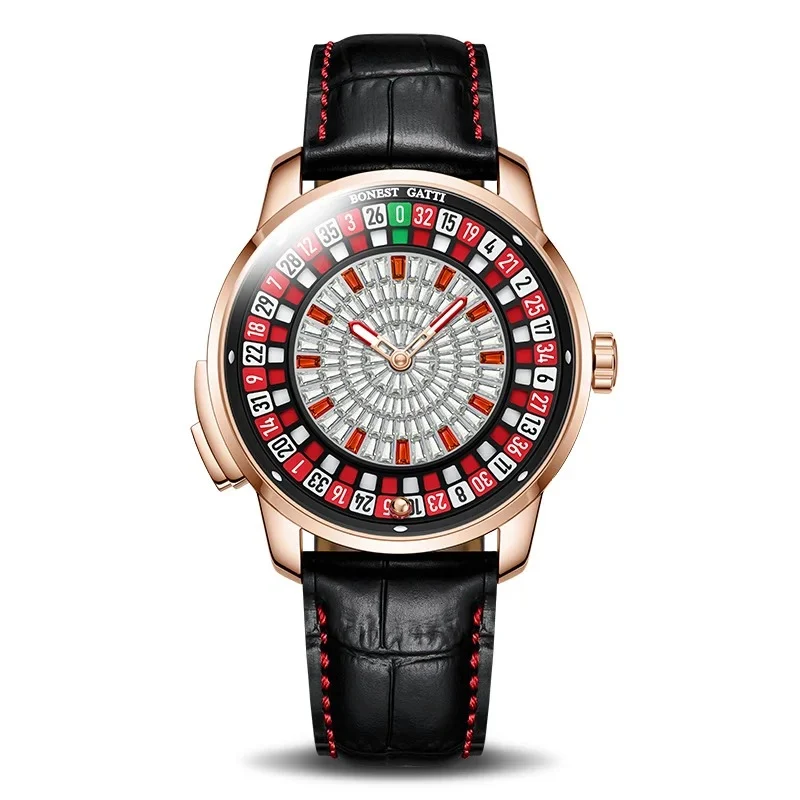 Bonest Gatti BG8004 Casino Roulette Watch – Automatic Mechanical Sapphire