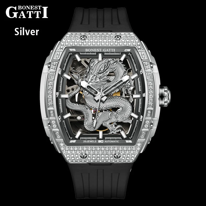 Bonest Gatti Barrel Dragon BG5605A – Automatic Mechanical Luminous Watch
