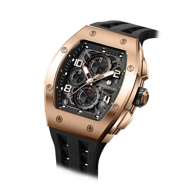 Official TSAR BOMBA Elemental Calendar Quartz Chronograph Watch - TB8224Q