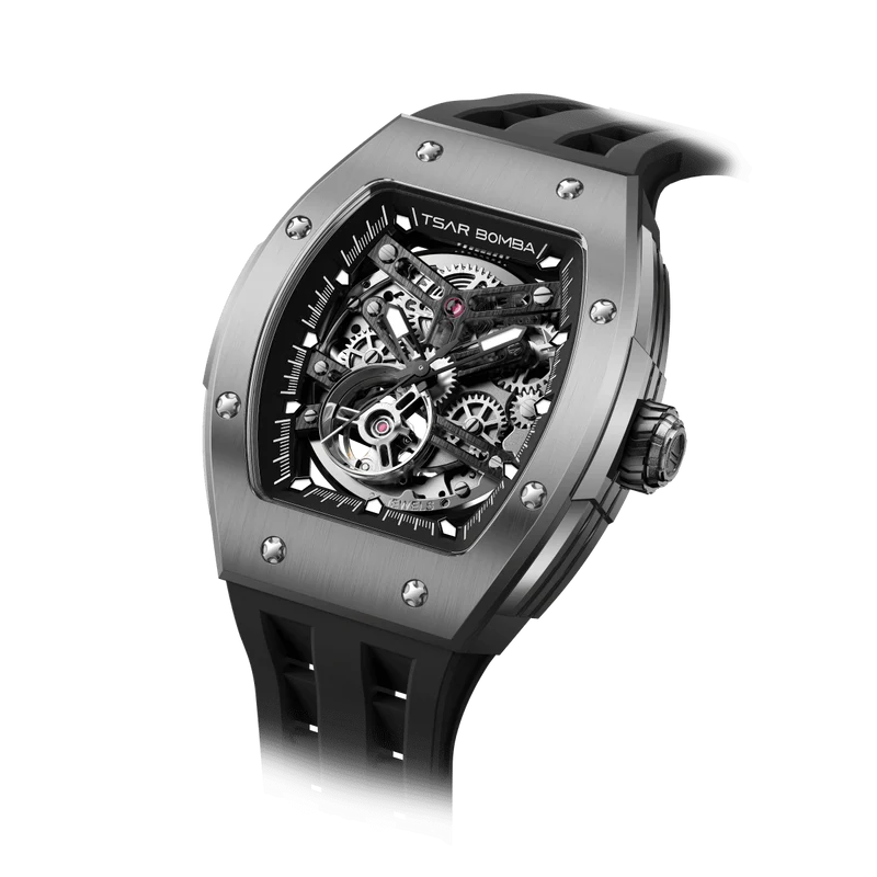 Official TSAR BOMBA Automatic Skeleton Elemental-Titanium Edition — TB8228T