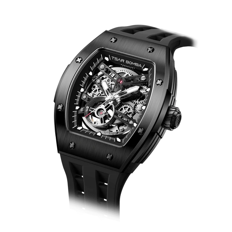 Official TSAR BOMBA Elemental Automatic Mechanical Skeleton Watch – TB8228A