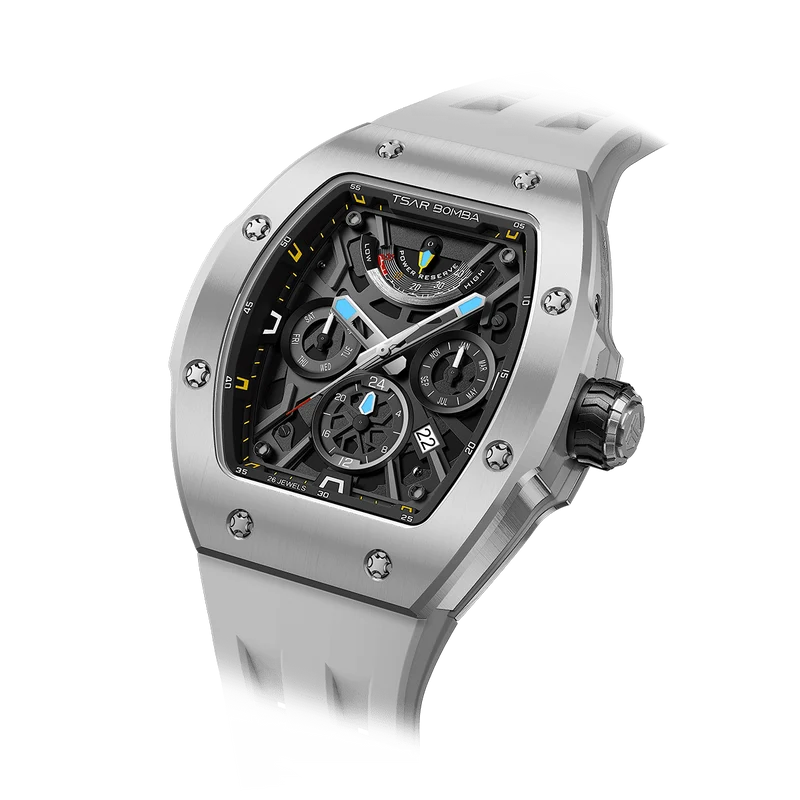 Official TSAR BOMBA – Full Ceramic Automatic Skeleton Watch (Miyota 9100) - TB8222C