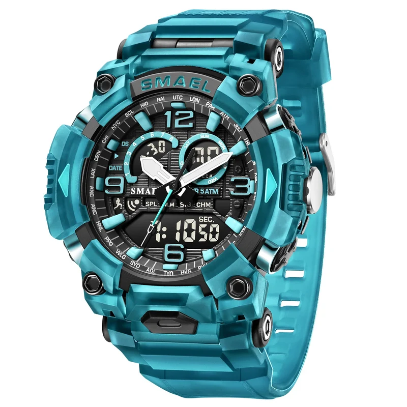 Smael 8099 Digital Sports Watch - Waterproof LED Multifunction Sports Watch